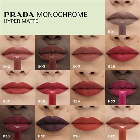 rouge a levre prada|Prada Monochrome Hyper Matte.